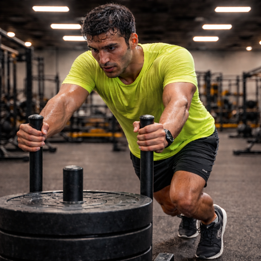 Moisture loss during fitness training